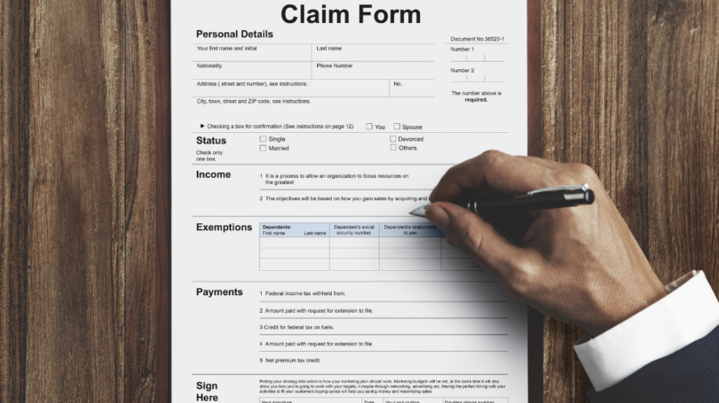 Claim form