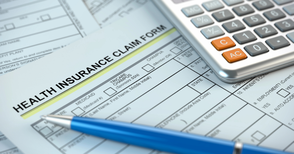 Health insurance claim form